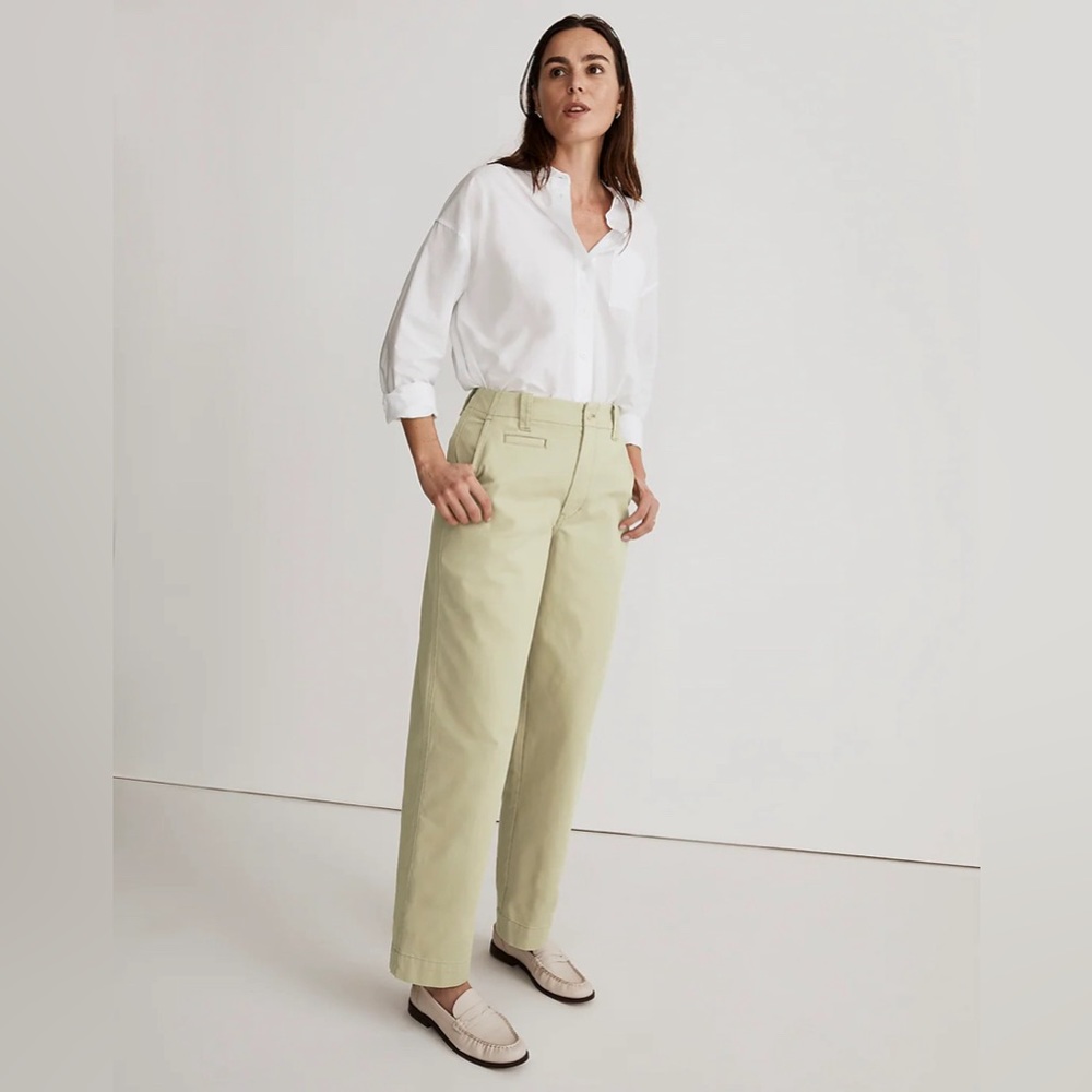 MADEWELL Relaxed Chino Pants 00 Pale Lichen - Picture 2 of 5